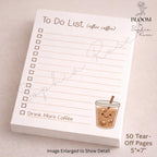 Coffee Lover To Do List Notepad | 5x7 Funny Desk Pad — photo 5