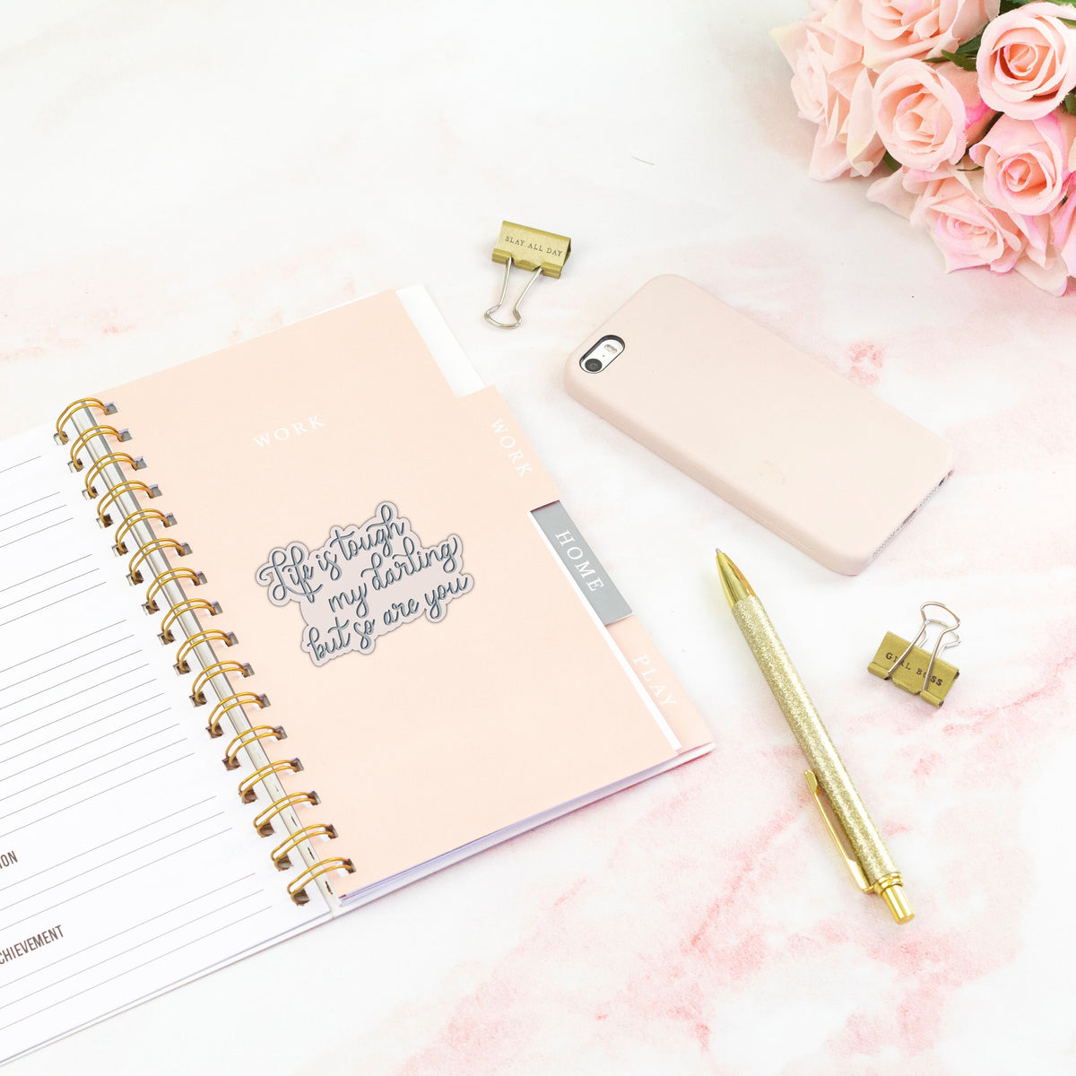 Inspirational Quote Vinyl Sticker | Laptop, Planner Decal — photo 2