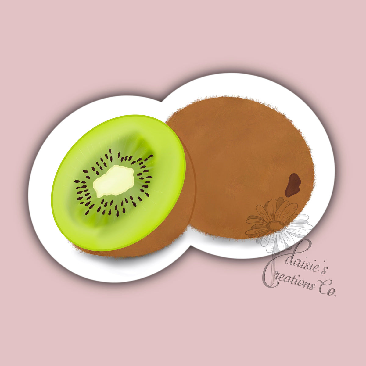 Kiwi Vinyl Sticker | Fresh Fruit Laptop Decal — photo 2
