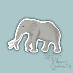 Charming Elephant Sticker: Hand-Drawn Vinyl Decal — photo 3