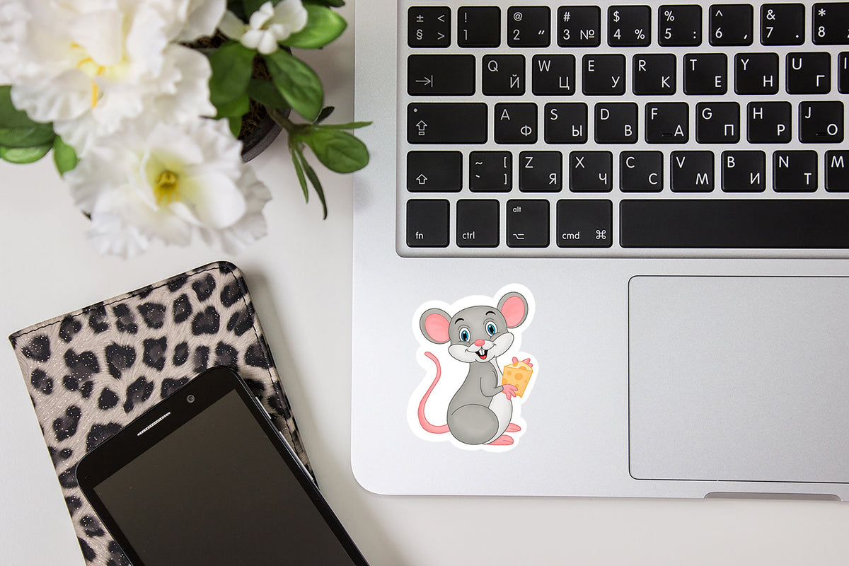 Delightful Mouse Vinyl Decal — photo 2