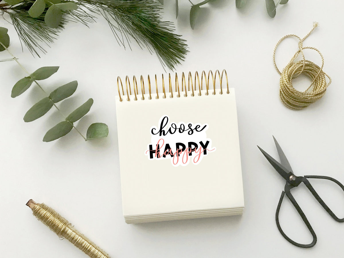 Choose Happy | Decal | Laptop Sticker | Vinyl Sticker| Gift — photo 2