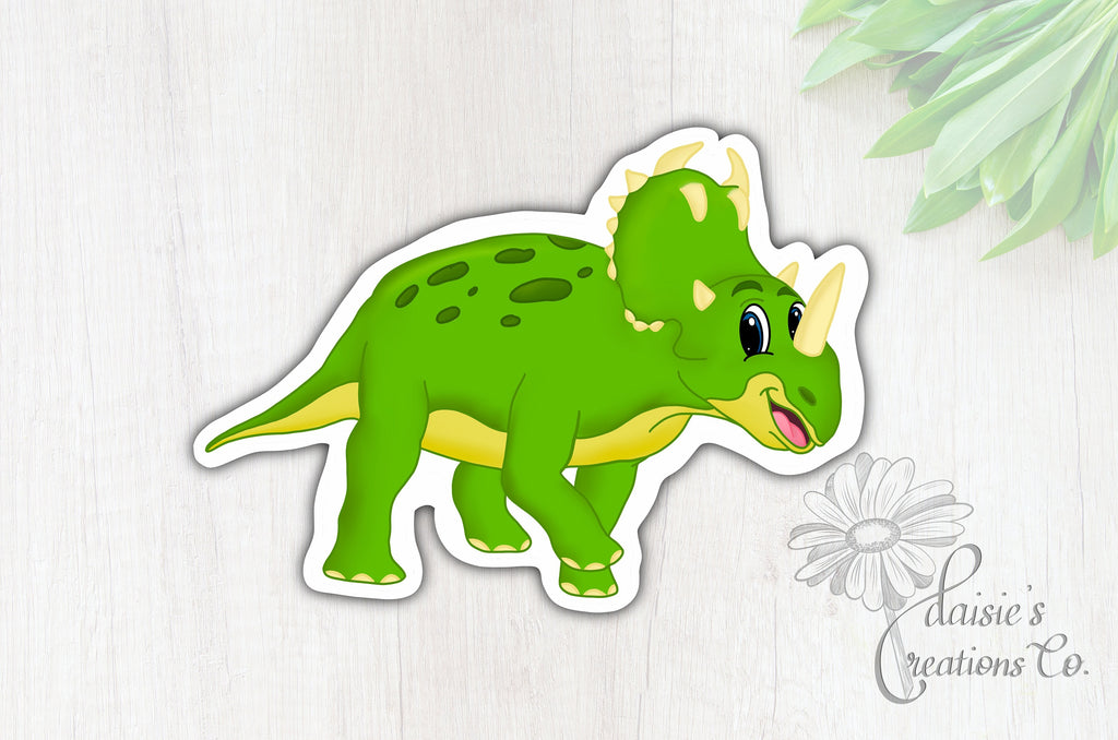 Triceratops Sticker: Dino-Mite Vinyl Decal — photo 3