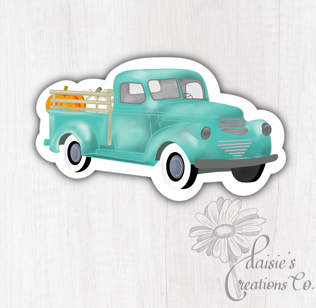 Fall Truck Sticker / Decal / Laptop Sticker/ Gift — photo 1