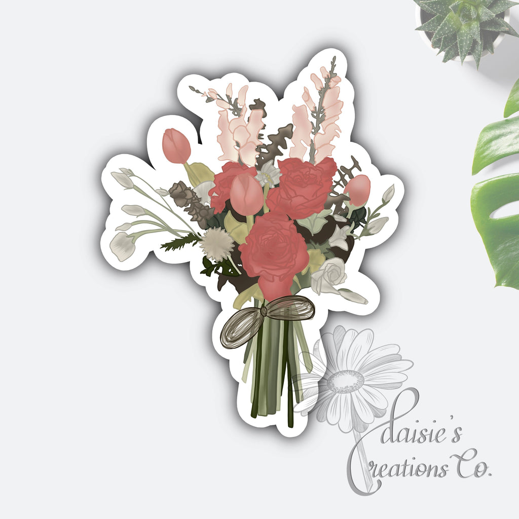 Floral Bouquet Sticker | Matte Vinyl Decal — photo 1