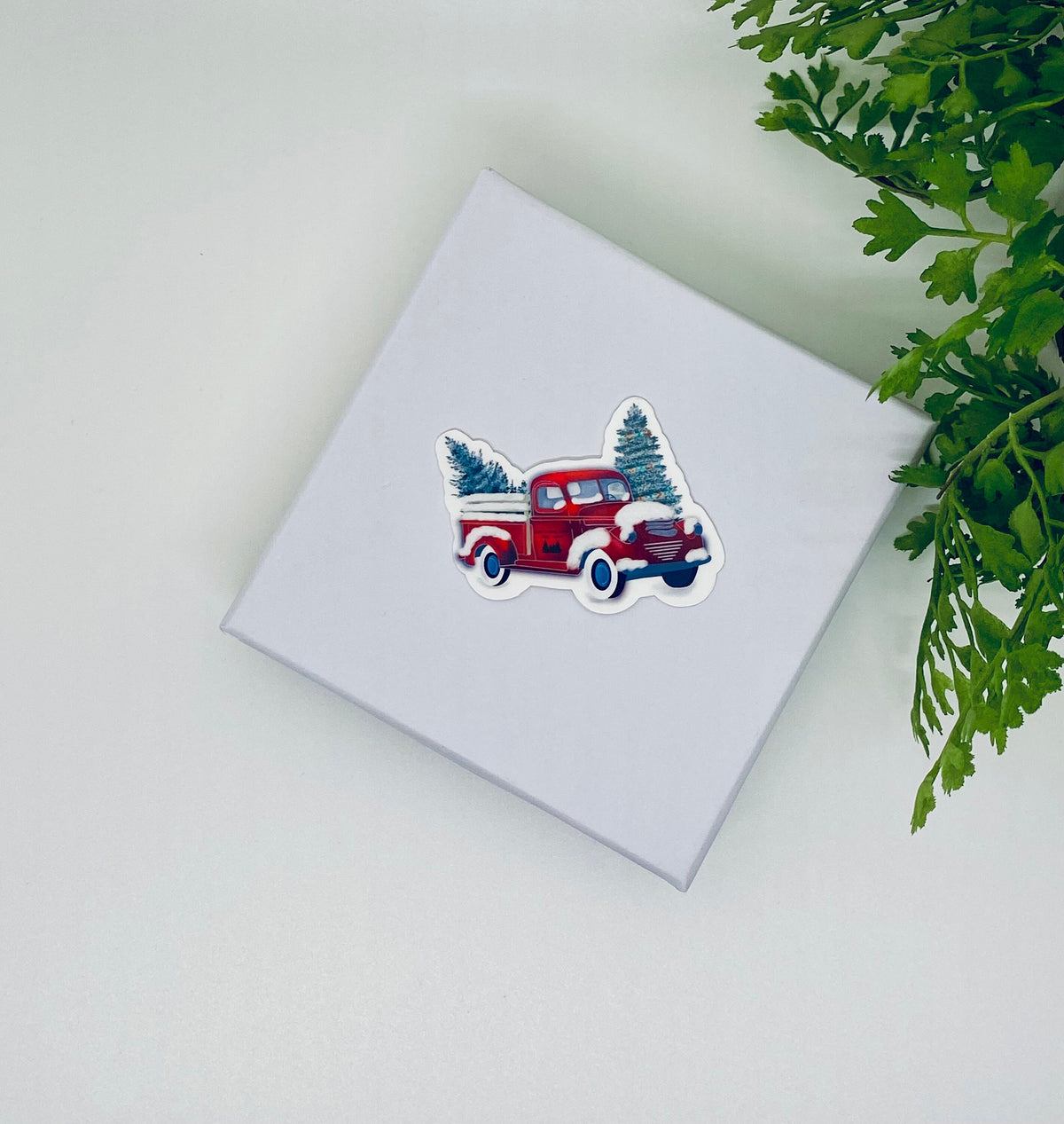 Vintage Christmas Truck Sticker | Vinyl Decal — photo 3