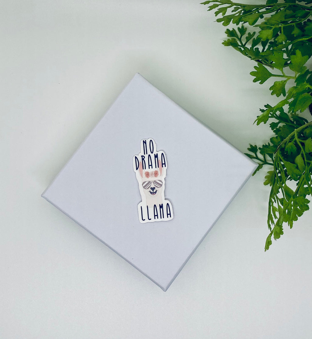 No Drama Llama Sticker | Laptop Decal, Vinyl Sticker — photo 3