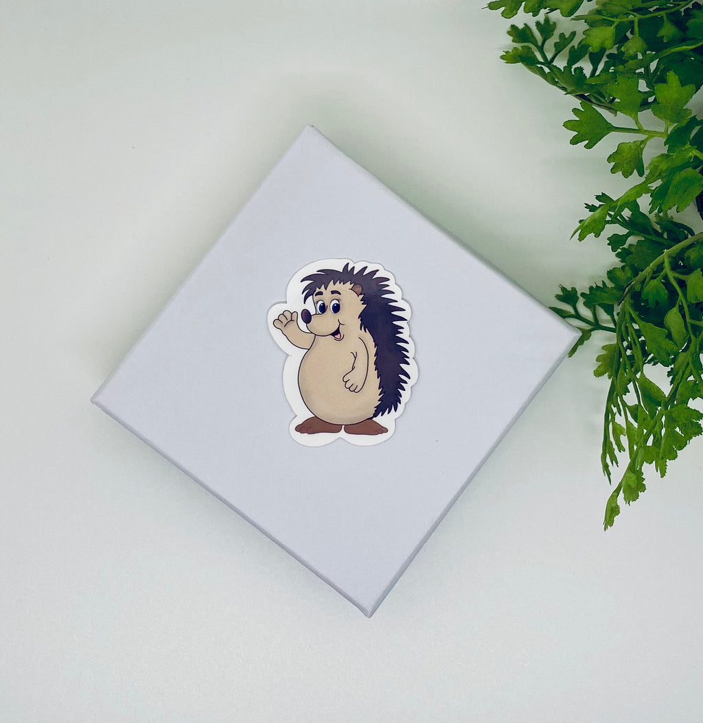 Hedgehog Sticker: Adorable Spiky Friend Vinyl Decal — photo 3