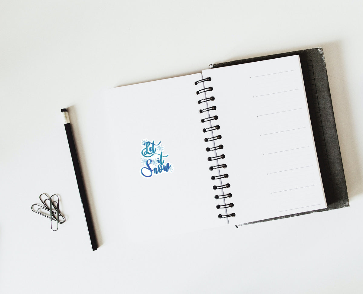 Let It Snow Sticker | Winter Snowflake Decal — photo 2