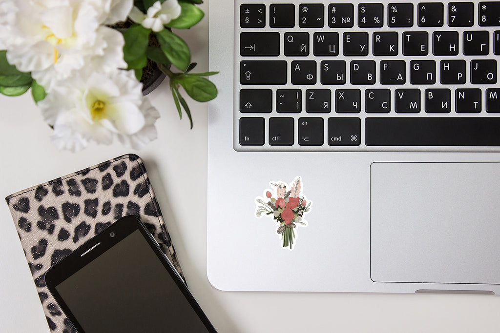 Floral Bouquet Sticker | Matte Vinyl Decal — photo 2