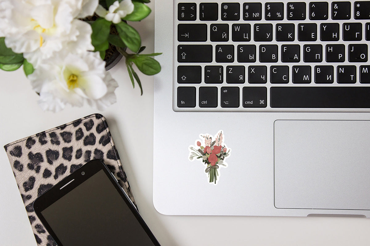 Floral Bouquet Sticker | Matte Vinyl Decal — photo 2