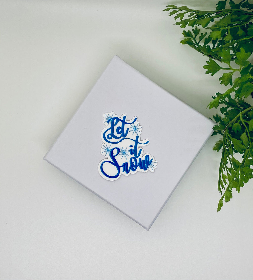 Let It Snow Sticker | Winter Snowflake Decal — photo 3