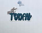 Not Today Vinyl Sticker — photo 2