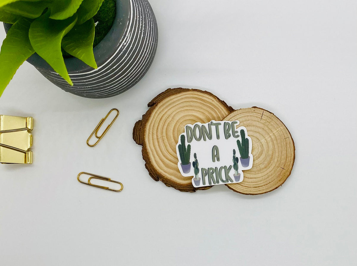 Don't be a Prick | Cactus Sticker | Decal | Laptop Sticker| Gift — photo 2