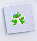 Frog Sticker: Adorable Amphibian Vinyl Decal — photo 2