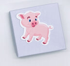 Cute Pink Pig Sticker: Farmhouse Animal Decal — photo 2