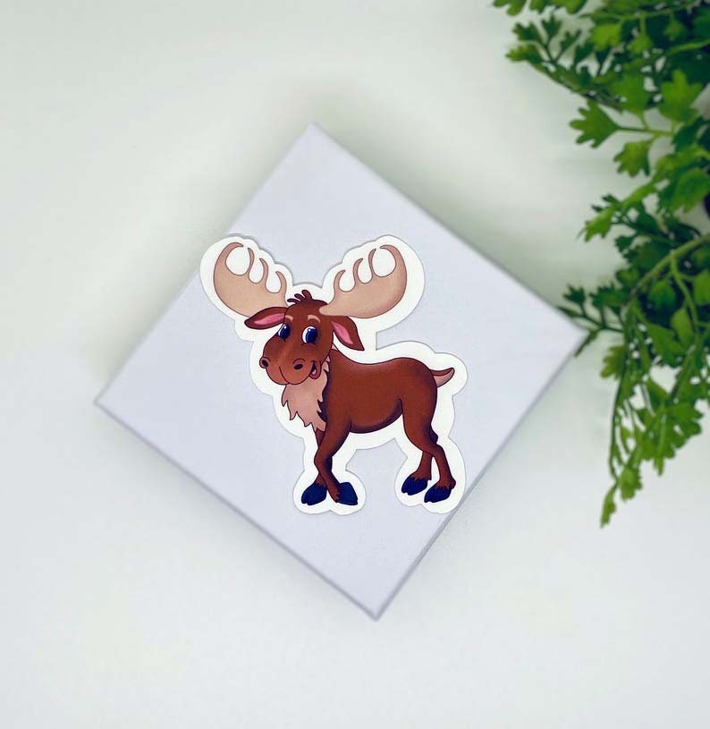 Majestic Moose Sticker: Nature's Wild Beauty Decal — photo 1