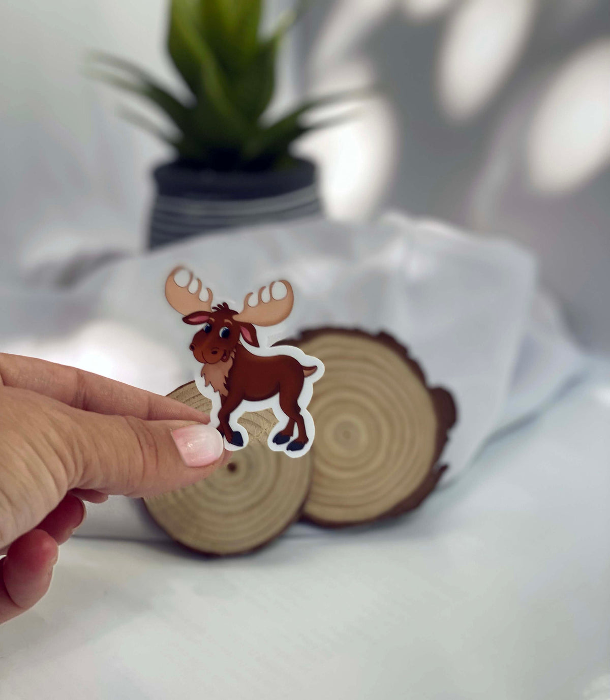 Majestic Moose Sticker: Nature's Wild Beauty Decal — photo 3