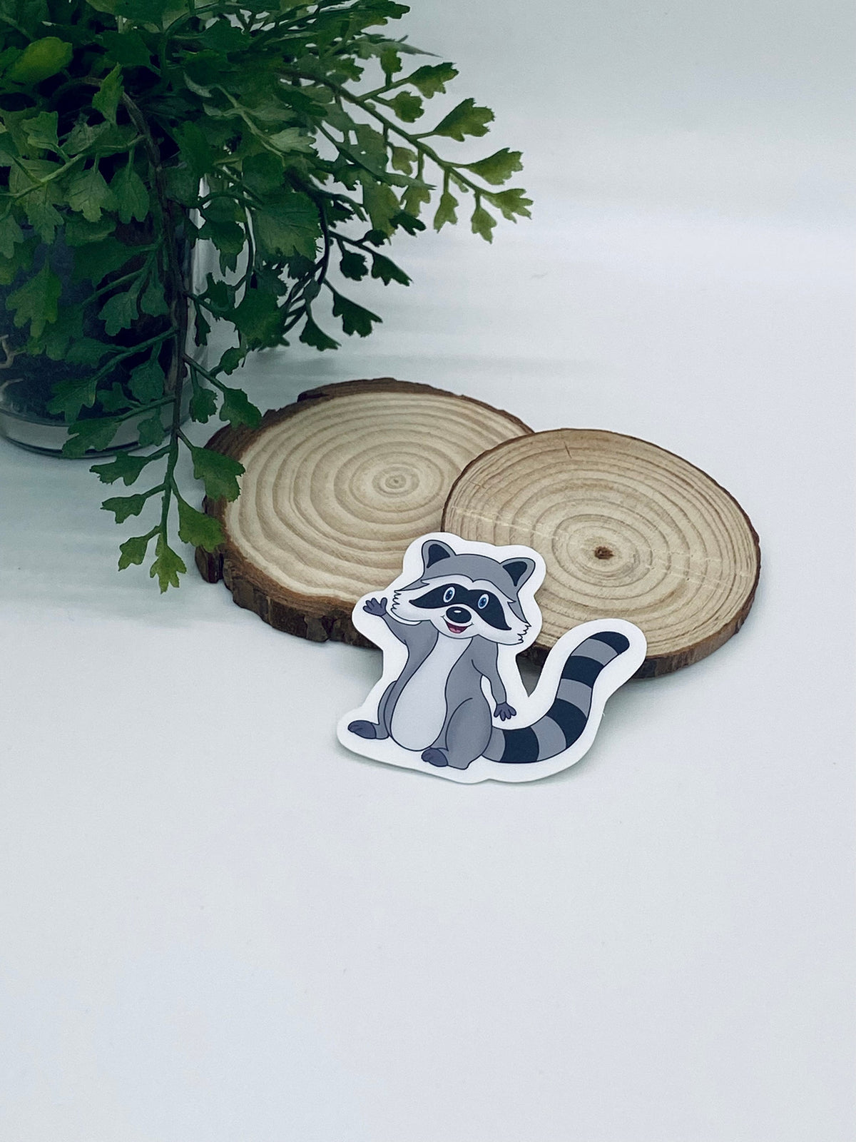 Cute Raccoon Sticker: Playful Woodland Animal Decal — photo 2