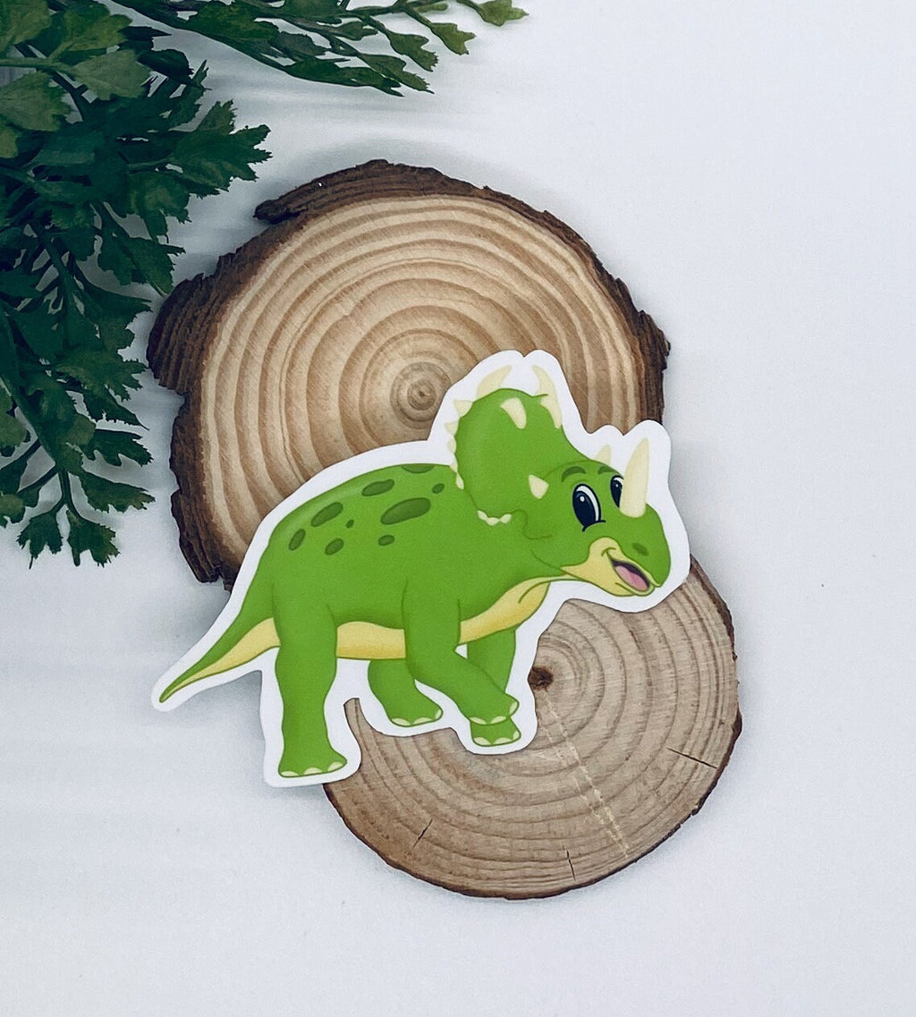 Triceratops Sticker: Dino-Mite Vinyl Decal — photo 1