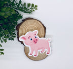 Cute Pink Pig Sticker: Farmhouse Animal Decal — photo 1