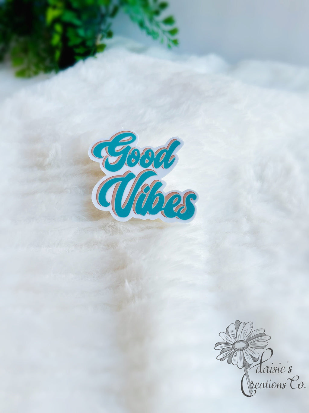 Good Vibes Vinyl Decal: Cute Laptop Sticker — photo 1