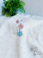 Floral Vase Sticker | Matte-Laminated Vinyl Decal — photo 1