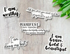 Manifest Sticker Pack | Vinyl Decal | Positive Stickers | Manifestation — photo 1