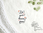 Let your dreams grow | Vinyl Decal | Positive Sticker | Decal | Floral — photo 1