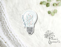 Brighter Days Ahead | Vinyl Decal | Positive Sticker | Decal | Floral — photo 1