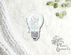 Brighter Days Ahead | Vinyl Decal | Positive Sticker | Decal | Floral — photo 1