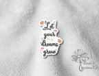 Let your dreams grow | Vinyl Decal | Positive Sticker | Decal | Floral — photo 3