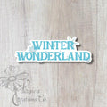 Winter Wonderland Sticker | Blue Snowflake Vinyl Decal — photo 1