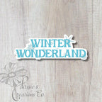 Winter Wonderland Sticker | Blue Snowflake Vinyl Decal — photo 1