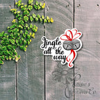 Jingle All The Way Christmas Sticker | Holiday Decal — photo 2