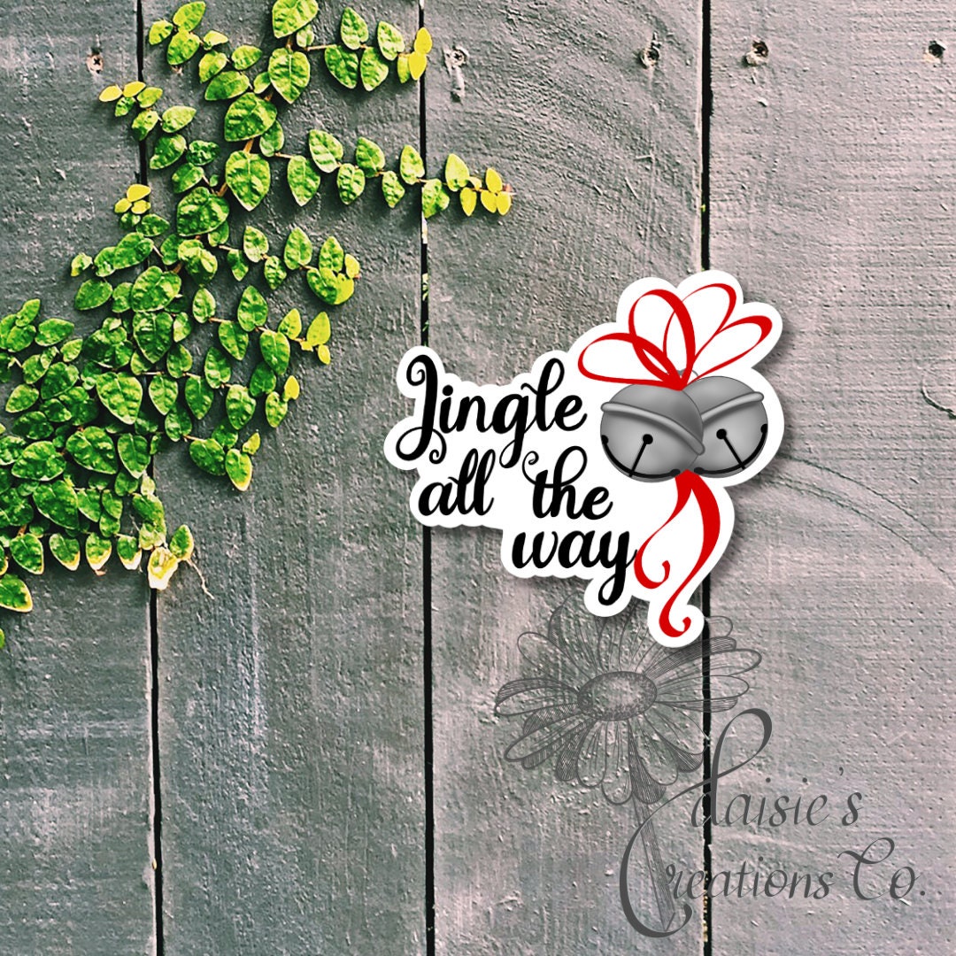 Jingle All The Way Christmas Sticker | Holiday Decal — photo 2