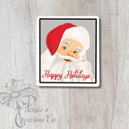 Vintage Santa Sticker | Hand-Drawn Postage Stamp Design — photo 2