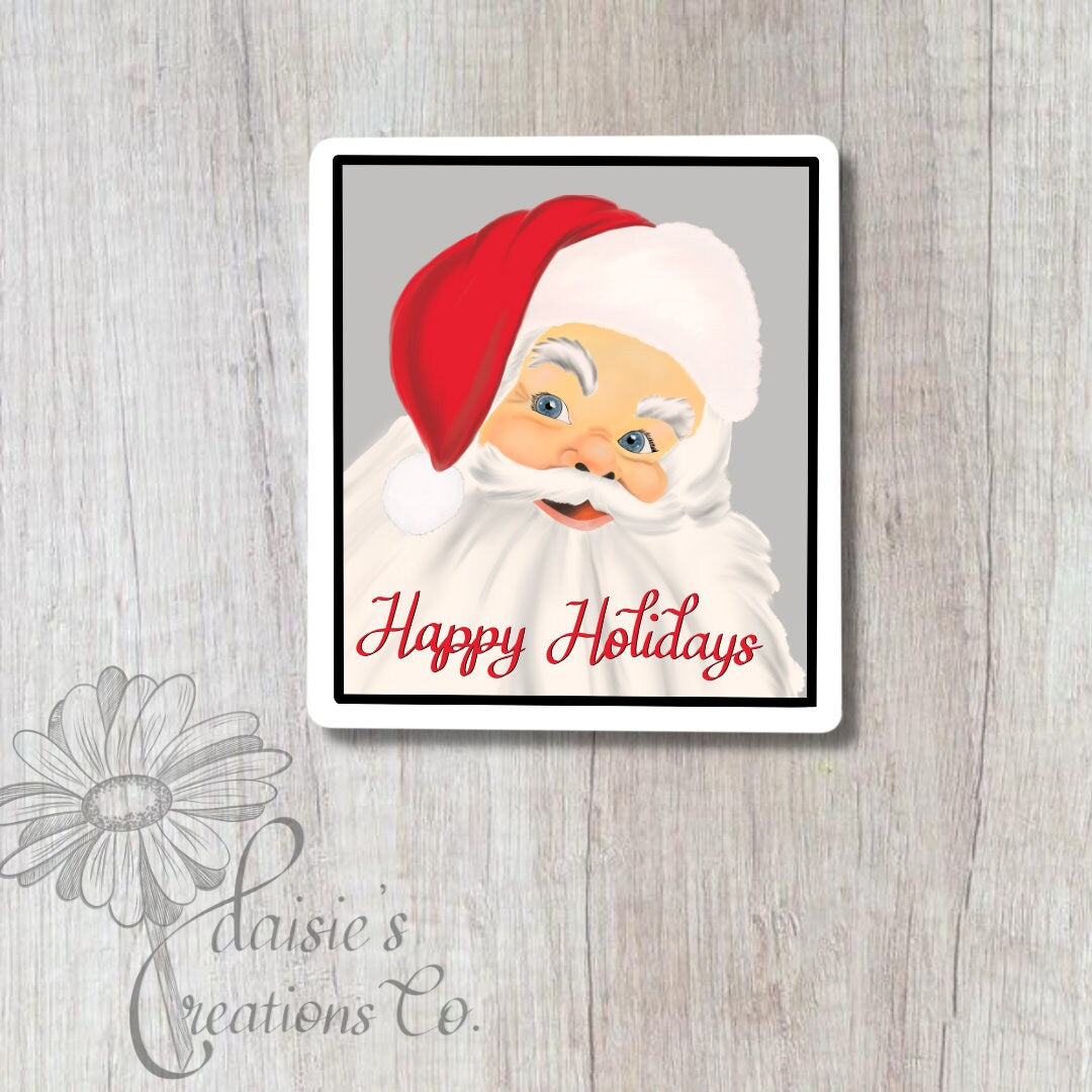 Vintage Santa Sticker | Hand-Drawn Postage Stamp Design — photo 2