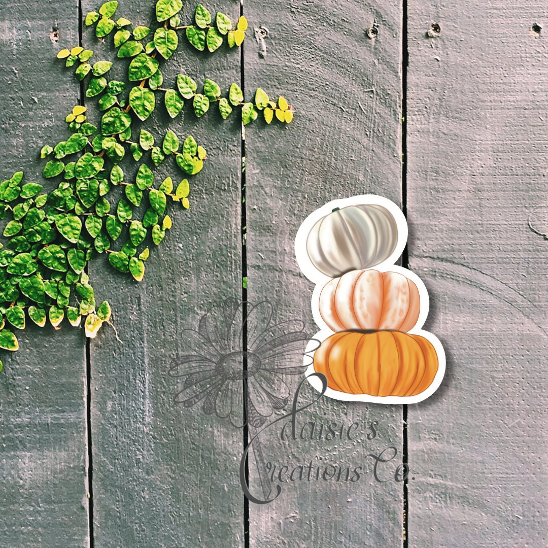 Pumpkin Stack Sticker | Fall Decor Decal — photo 2