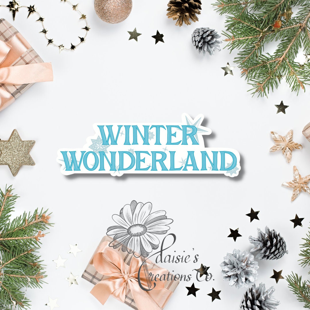 Winter Wonderland Sticker | Blue Snowflake Vinyl Decal — photo 3