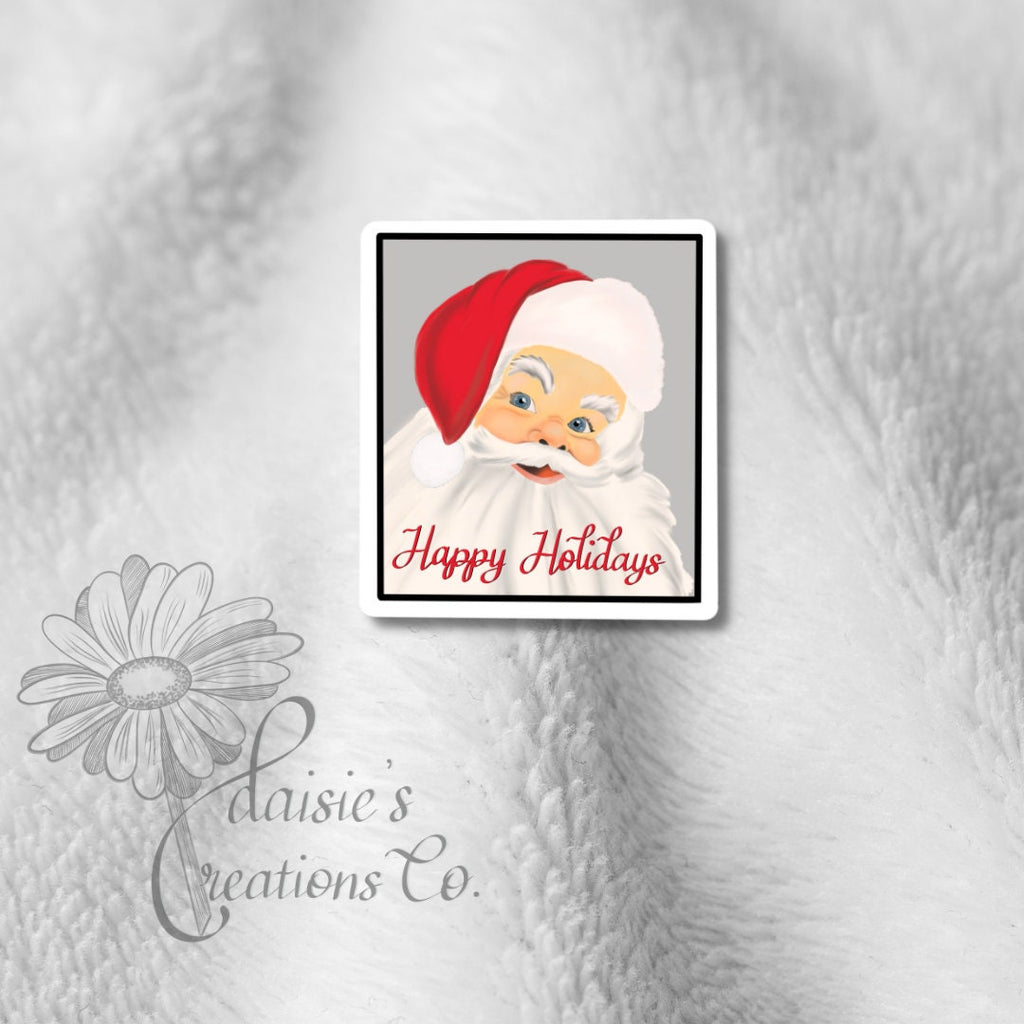 Vintage Santa Sticker | Hand-Drawn Postage Stamp Design — photo 1