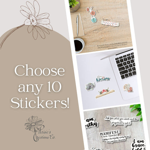 Any 10 Sticker Pack - Your Choice! | Vinyl Stickers | Decals | Laptop Stickers| Gift — photo 1