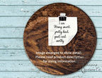 I am strong, smart, pretty, kind, good and worthy sticker.  Motivational Sticker — photo 3