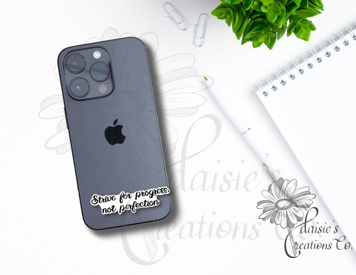 Strive for Progress, not Perfection Sticker — photo 2