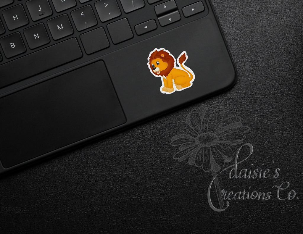 Adorable Lion Cub Sticker – Laptop, Notebook Vinyl Decal — photo 5