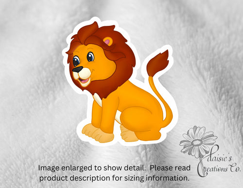 Adorable Lion Cub Sticker – Laptop, Notebook Vinyl Decal — photo 1