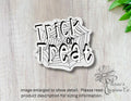 Spiderweb Trick or Treat Sticker - Spooky Halloween Decor — photo 1