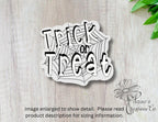 Spiderweb Trick or Treat Sticker - Spooky Halloween Decor — photo 1