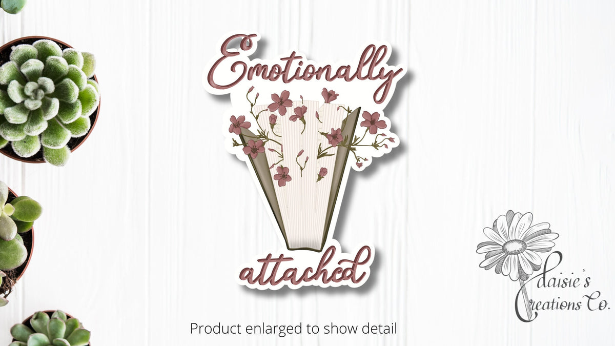 Emotionally Attached Book Sticker | Vinyl Decal — photo 1
