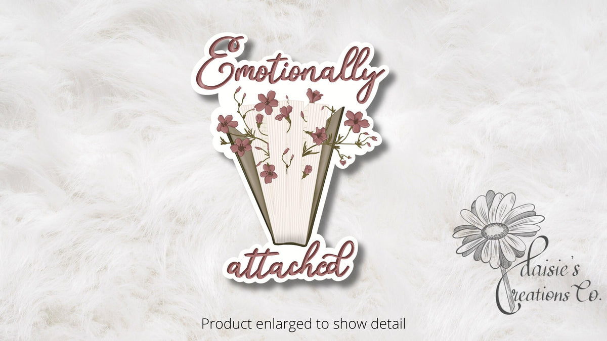 Emotionally Attached Book Sticker | Vinyl Decal — photo 3